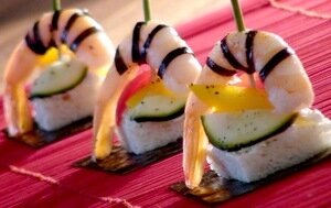 Канапе с креветками