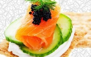 Канапе с семгой - рецепты и фото