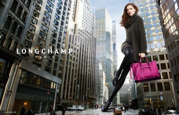 Сумки Longchamp представляет Коко Роша (Coco Rocha)