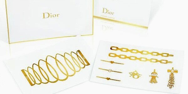 Золотые татуировки Dior