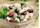 Салат с фасолью - вкусно и быстро