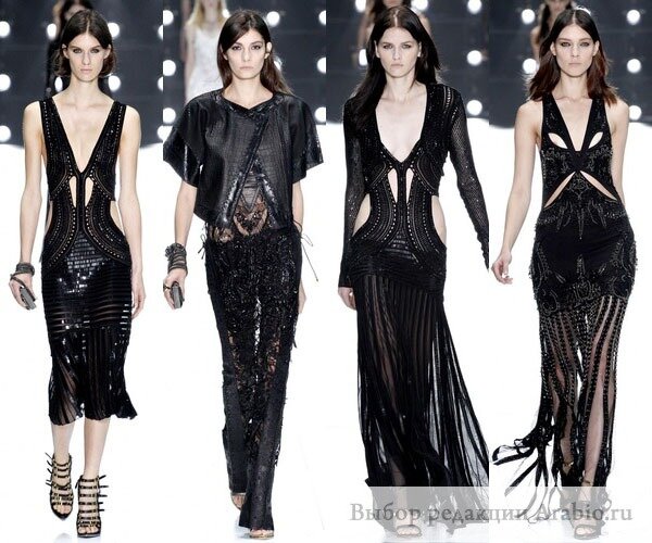 Roberto Cavalli черные платья