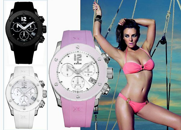 Женские хронографы Edox - в них можно заниматься дайвингом