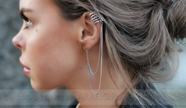 Серьги каффы фото