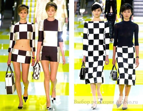 Мода весна-лето 2013 - яркая клетка Louis Vuitton