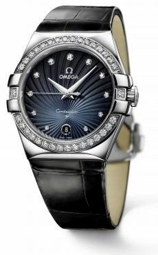 Часы Omega Constellation Ladies черные