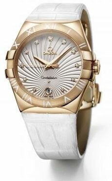 Часы Omega Constellation Ladies белые